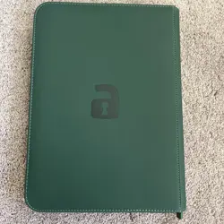 USED - Vault X Forest Green 9-Pocket Exo-Tec Zip Binder - 360 Cards - USED - Image 3