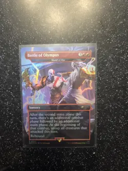 Battle of Olympus (World at War) FOIL God of War Secret Lair MTG Magic - Image 1