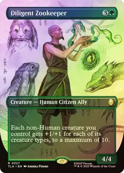 Diligent Zookeeper Foil Showcase Avatar: The Last Airbender NM MTG - Image 1