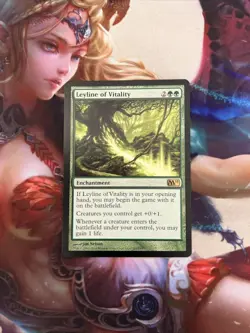 MTG Magic - Leyline of Vitality - Magic 2011 - Rare - NM - Image 1