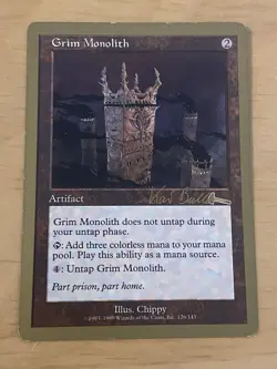 MTG Grim Monolith Tokyo 1999 World Championships LP - Image 1