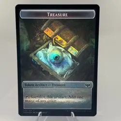 Zombie (008) Treasure (010) Double-Sided Token - Innistrad: Crimson Vow Foil - Image 2