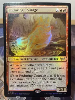 Enduring Courage (Foil) MTG Duskmourn DSK Magic The Gathering NM Mint #133 Rare - Image 1