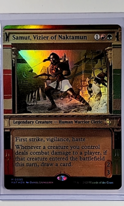 MAT Magic The Gathering The Aftermath Showcase Foil #95 Samut Vizier of Naktamun - Image 1