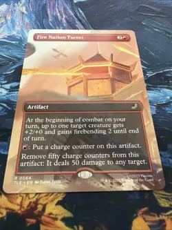Fire Nation Turret (Borderless) - Avatar: The Last Airbender: Eternal(Non-Foil) - Image 1
