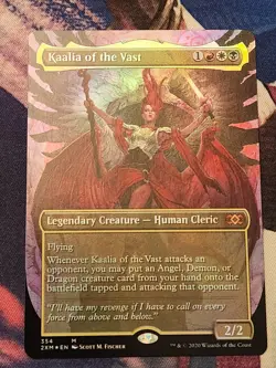 MTG Double Masters - Kaalia Of The Vast - Box Topper Borderless FOIL NM - Image 1