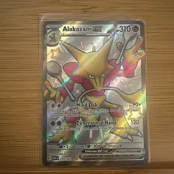Pokemon TCG Alakazam EX Paldean Fates 215/091 Shiny Ultra Rare - Image 1