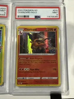 4-2022 Pokemon GO Charizard , Blastoise, Venusaur, Bulbasaur Holo PSA 9 MINT - Image 1