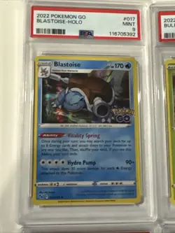 4-2022 Pokemon GO Charizard , Blastoise, Venusaur, Bulbasaur Holo PSA 9 MINT - Image 3
