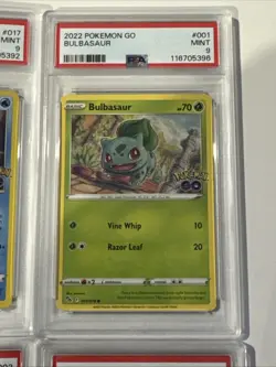 4-2022 Pokemon GO Charizard , Blastoise, Venusaur, Bulbasaur Holo PSA 9 MINT - Image 4