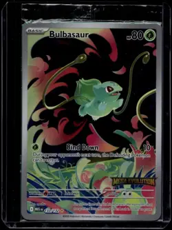 Pokemon TCG Bulbasaur 133/132 Mega Evolution Stamped Illustration Sealed NM - Image 1