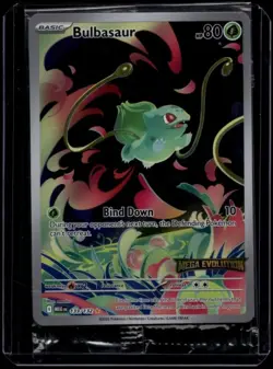 Pokemon TCG Bulbasaur 133/132 Mega Evolution Stamped Illustration Sealed NM - Image 1