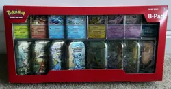 Pokemon Prismatic Evolutions Mini Tins 8-Pack Sealed Brand New Costco Exclusive - Image 1