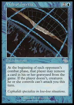 MTG Magic the Gathering Web of Inertia (53/143) Judgment LP - Image 1