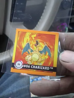 Pokemon 1999 Artbox Sticker Series 1 Charizard #06 - Image 1