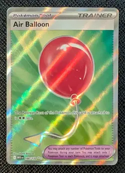 Pokemon Air Balloon Mega Evolution 166/132 Holo Ultra Rare - NM - Image 1