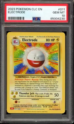 Pokemon Electrode 011/034 Holo CLC Classic Collection Deck - PSA 10 - Image 1