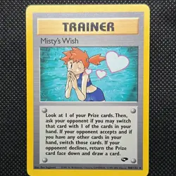 Pokemon Non-Holo Rare Misty's Wish - Set Gym challenge - Image 4
