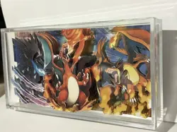 Pokemon Acrylic 3D paper display art card Charizard! Non Tcg - Image 2