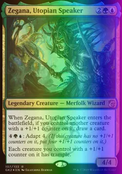 MTG Magic the Gathering Zegana, Utopian Speaker (107/142) Guild Kit RNA LP FOIL - Image 1