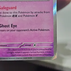 Pokemon TCG Mimikyu Scarlet & Violet Paldean Fates Holo Shiny Rare Card 160/091 - Image 5