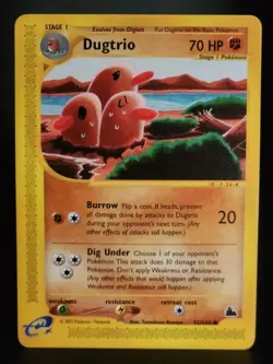 Pokemon Card - Dugtrio Skyridge 52/144 Non-Holo 2003 NM - Image 1