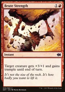 MTG Magic the Gathering Brute Strength (35/66) DD Merfolk vs. Goblins NM - Image 1
