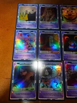 Vcard Awakened Worlds Gamersupps Big Lot Of Support Holo Cards Lot Of 12 Cards - Image 3