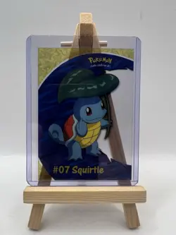 Pokemon Topps #07 Squirtle PC4 Clear Tv Animation Clear Card 1st Blue Label LP - Image 3