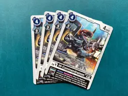 Hi-Commandramon BT14-060 Playset Blast Ace Digimon Card Game x4 - Image 1