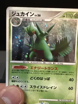 Pokemon Card Japanese Sceptile 005/092 Holo Rare Stormfront Played - Image 3
