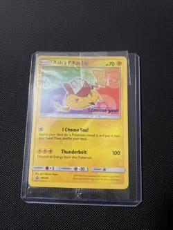 Ash's Pikachu TCG SM108 2017 Promo Card Pokemon 'I Choose You' Quantity - Image 1