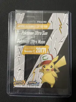 Ash's Pikachu TCG SM108 2017 Promo Card Pokemon 'I Choose You' Quantity - Image 2