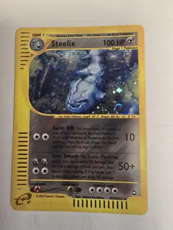 Steelix H23/H32 Holo-Pokemon TCG: E-series Aquapolis Holo Card With SWIRL-MP - Image 1