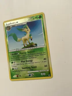 2009 Pokemon Rising Rivals Leafeon 45/111 Reverse Holo Card (NM) - Image 2