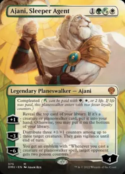 Ajani, Sleeper Agent (Borderless) (375) Dominaria United - Moderately Played - Image 1