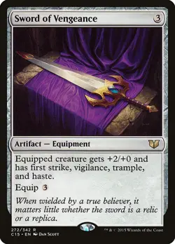 MTG Magic the Gathering Sword of Vengeance (272/392) Commander 2015 LP - Image 1