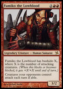 MTG Magic the Gathering Fumiko the Lowblood (104/170) Betrayers of Kamigawa LP - Image 1