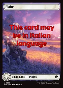 MTG PLAINS 282 FOIL EXC - PIANURA - FDN X IT - MAGIC - Image 1
