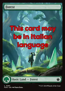 MTG FOREST 291 EXC - FORESTA - FDN X IT - MAGIC - Image 1