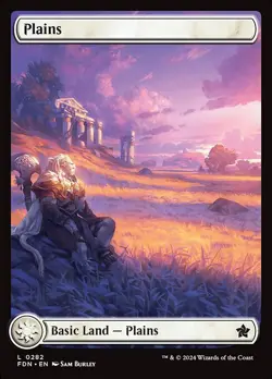 MTG PLAINS 282 FOIL EXC - PIANURA - FDN X EN - MAGIC - Image 1