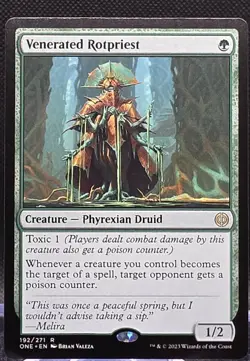 Venerated Rotpriest #192 Phyrexia: All Will Be One Regular Rare - Image 1
