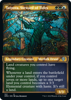 1x Tatyova, Steward of Tides - Showcase - Foil NM-Mint, English Dominaria United - Image 1