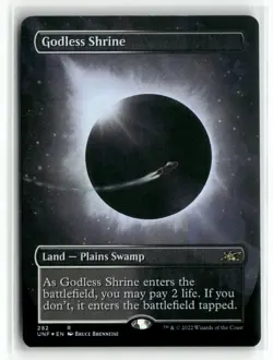 Godless Shrine 282 Borderless Foil Unfinity UNF MTG Magic - Image 1