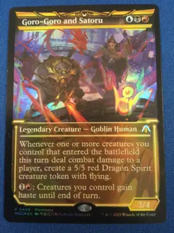 Goro-Goro and Satoru Foil Showcase - NM - Image 1