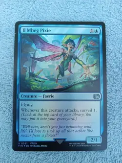 MTG Magic the Gathering Il Mheg Pixie (57/764) Final Fantasy NM FOIL - Image 1