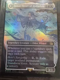 Venat, Heart of Hydaelyn (Borderless) (Foil) Magic MTG Final Fantasy 0329 - Image 1