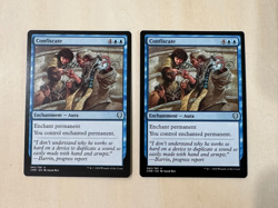 MTG *Commander Legends* - x2 Confiscate 062 - NM - Image 1