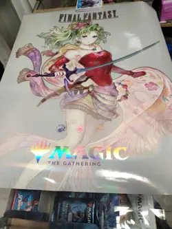 Foil promo poster Final fantasy MTG magic Terra - Image 3