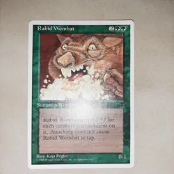 MtG - Karte : Rabid Wombat - Image 1